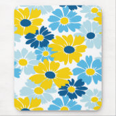 Sunshine Blue Sky blühend Daisy Mousepad (Vorne)