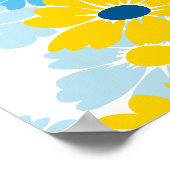 Sunshine Blue Sky blühend Daisy Poster (Ecke)