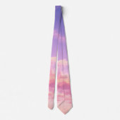 Sunshine Blue Sky und Fluffy Clouds Neck Ties Krawatte (Rückseite)