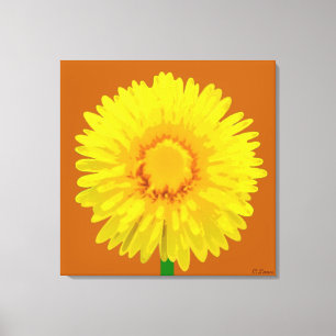 "Sunshine Blume" Canvas Print Design. Leinwanddruck