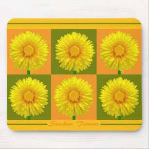 "Sunshine Blume" Checkerboard Mousepad Design.