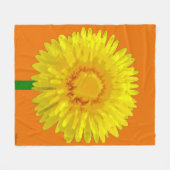 "Sunshine Blume" Fleece Blanket Design. (Vorderseite (Horizontal))