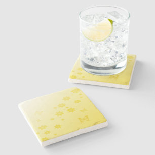 Sunshine Blume in Schmetterlingen Steinuntersetzer