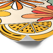 Sunshine Blume Selbstpflege Groovy Retro Poster (Ecke)