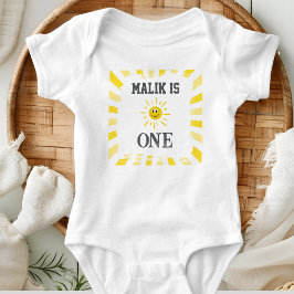 Sunshine Bodysuit Kids 1st Birthday Party Baby Strampler