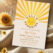 Sunshine Boho Baby Dusche Einladung