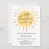 Sunshine Boho Baby Dusche Einladung (Vorderseite)