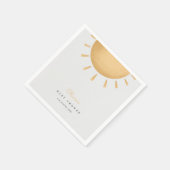 Sunshine Boho Baby Dusche Papier Napkin Serviette (Ecke)