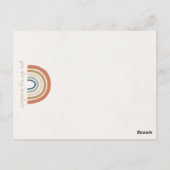 Sunshine boho Geburtstagssonne einladen Postkarte (Rückseite)