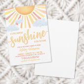 Sunshine Boho Gender Neutral Sun Baby Shower Einladung