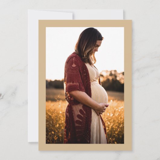 Sunshine Boho Kinderdusche Einladung (Rückseite)