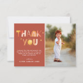 Sunshine Boho Rainbow | Foto Vielen Dank Dankeskarte (Vorderseite)