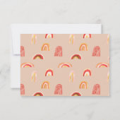 Sunshine Boho Rainbow | Foto Vielen Dank Dankeskarte (Rückseite)