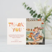 Sunshine Boho Rainbow | Foto Vielen Dank Dankeskarte (Stehend Vorderseite)