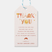 Sunshine Boho Rainbow | Vielen Dank Geschenkanhänger (Vorderseite)