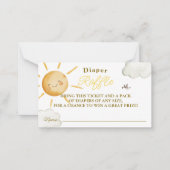 Sunshine Boho Sun Baby Duschdusche Windelwanne Mitteilungskarte (Vorderseite)