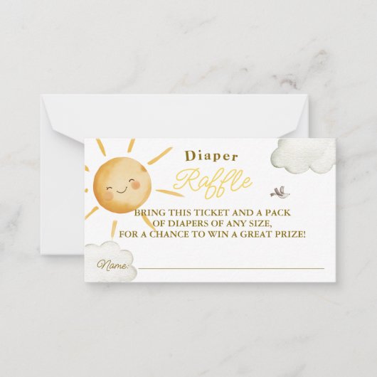 Sunshine Boho Sun Baby Duschdusche Windelwanne Mitteilungskarte (Vorderseite)