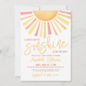 Sunshine Boho Sun Baby Shower Einladung (Vorderseite)