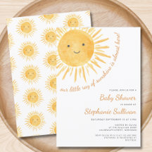 Sunshine Boho Sun Gender-Neutral Baby Dusche