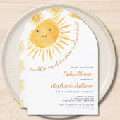 Sunshine Boho Sun Gender-Neutral Baby Shower Arch Einladung