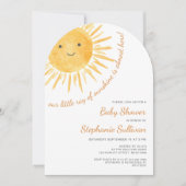 Sunshine Boho Sun Gender-Neutral Baby Shower Arch Einladung (Vorderseite)
