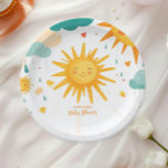 Sunshine Boho Sun geschlechtsneutral Pappteller<br><div class="desc">Erhöhen Sie Ihre Feier mit Sunshine Gender Neutral Boho Sun Paper Teller! Diese Teller mit elegantem bohfarbenem Design in warmen, neutralen Tönen wie Beige, Terrakotta und Creme sorgen für ein modernes, geschlechtsneutrales Ambiente. Das minimalistische Sonnenmotiv eignet sich perfekt für Babyduschen, Geburtstage oder lässige Ansammlungen und verleiht dem Tisch eine Touch...</div>