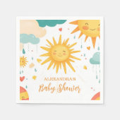 Sunshine Boho Sun geschlechtsneutral Serviette (Vorderseite)