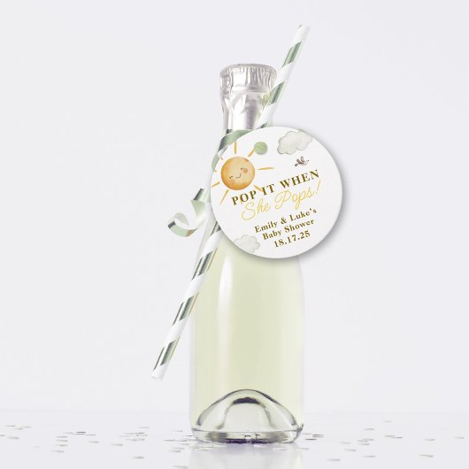 Sunshine Boho Sun Pop es, wenn sie Pop Baby Dusche Geschenkanhänger