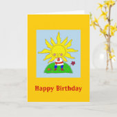 Sunshine Boy Karte (Gelbe Blume)