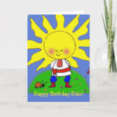 Sunshine Boy Ukrainian Folk Art Karte (Vorderseite)