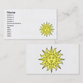 Sunshine Business Card Visitenkarte (Vorne/Hinten)