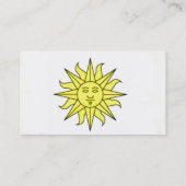 Sunshine Business Card Visitenkarte (Rückseite)