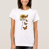 Sunshine Butterfly Summer Vibes T-Shirt (Vorderseite)