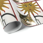 Sunshine Cat Geschenkpapier (Rolleneckpunkt)