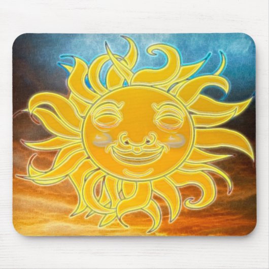 Sunshine Celetial Sun New Age Mousepad (Vorne)