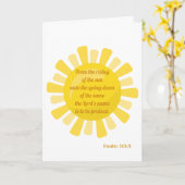 Sunshine Christlich Theme Karte (Gelbe Blume)