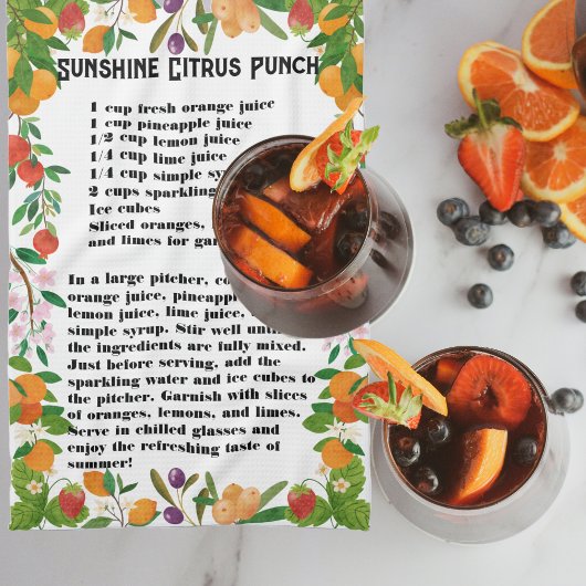 Sunshine Citrus Punch Geschirrtuch