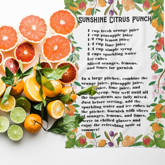 Sunshine Citrus Punch Geschirrtuch