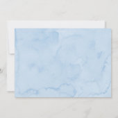 Sunshine Clouds Blue Birthday Vielen Dank Einladung (Rückseite)