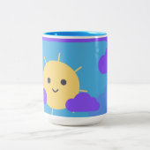 Sunshine Coffee Cup Zweifarbige Tasse (Mittel)
