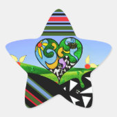 SUNSHINE CREATIVS! Staraufkleber Stern-Aufkleber (Vorderseite)