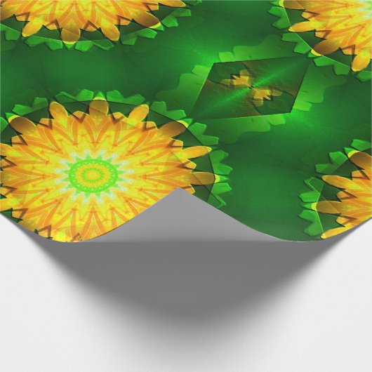 Sunshine Dahlias.... Geschenkpapier (Ecke)