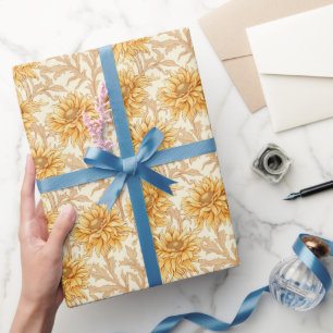 Sunshine Daisies - hellgelbe Blumendesign Geschenkpapier