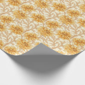 Sunshine Daisies - hellgelbe Blumendesign Geschenkpapier (Ecke)