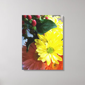'Sunshine Daisies' Leinwandbild mit Umrandung Leinwanddruck