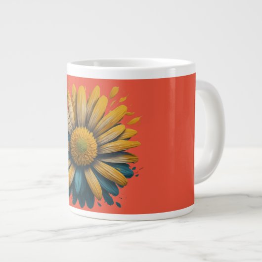 Sunshine Daisy Jumbo-Tasse (Vorderseite Rechts)