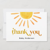 Sunshine Danke-Card Dankeskarte (Vorderseite)