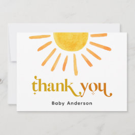 Sunshine Danke-Card Dankeskarte