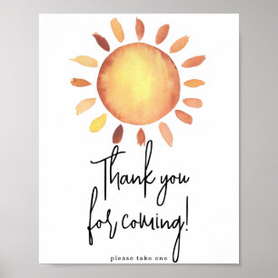 Sunshine Danke, dass du gekommen bist Poster