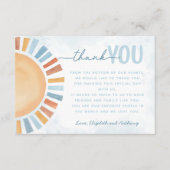 Sunshine Dankeschön Kartenbrief Hinweis Begleitkarte (Vorderseite)